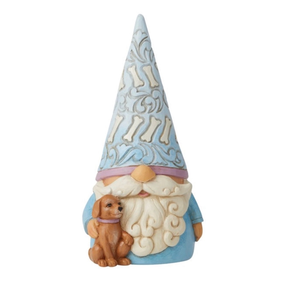 Jim Shore Gnome with Dog Pet Mans Best Friend Puppy New